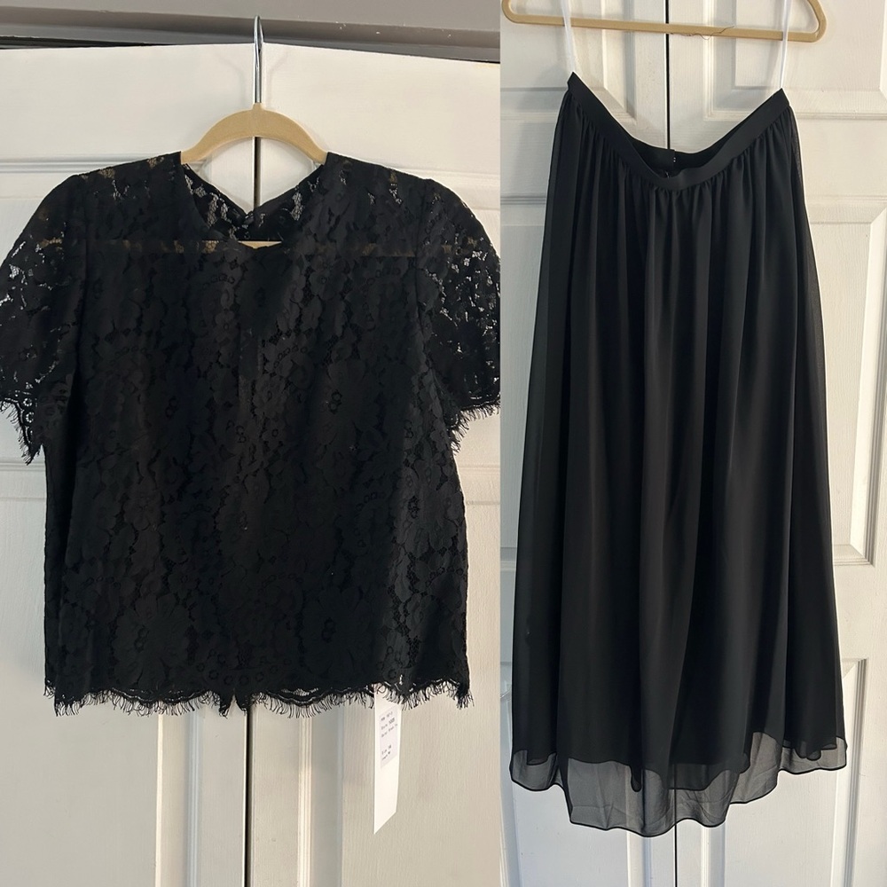 Revelry Two Piece Black Dress